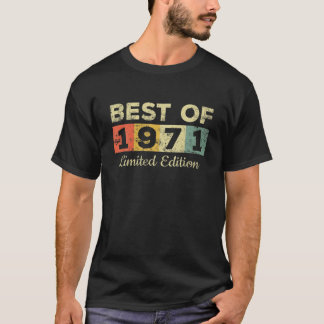 Camiseta Retro Best De 1971 Feita Em 50º Aniversário, 50 An
