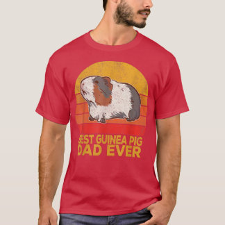 Camiseta Retro Best Guinea Pig Dad Ever Wheek Guinea Pig Da