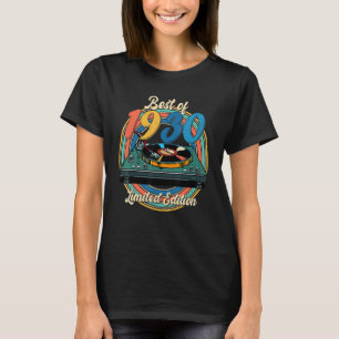 Camiseta Retro Best Of 1930 Vinyl Record Player 92nd Birthd