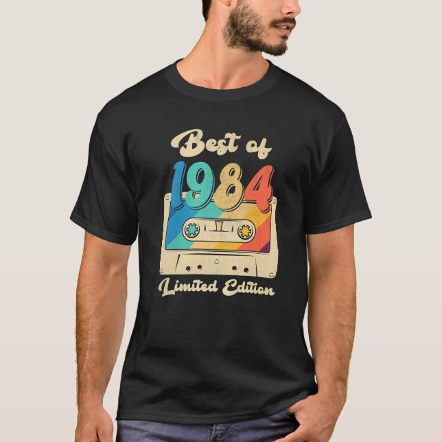 Camiseta Retro Best Of 1984 Cassette Tape 38Th Birthday Dec (Frente)