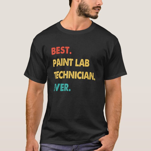 Camiseta Retro Best Paint Lab Technicic Nunca (Frente)