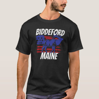 Camiseta Retro Biddeford ME Maine City Roupa Souvenir 2
