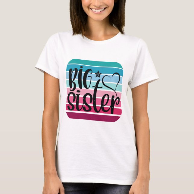 Camiseta Retro Big Sister (Frente)
