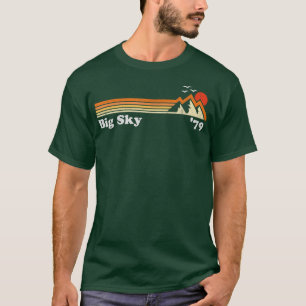 Camiseta Retro Big Sky Ski Resort Colorado Snowboard Skiing