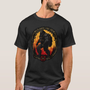 Camiseta Retro Bigfoot Combatente Florestal Sasquatch