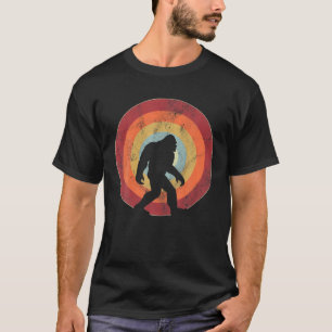 Camiseta Retro Bigfoot Silhouette Sun acredita em 80'' orig