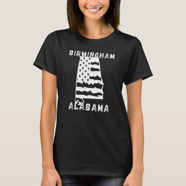 Camiseta Retro Birmingham Alabama Apparel (Frente)