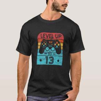 Camiseta Retro Birthday Video Game 13 Years Old Gamer Level