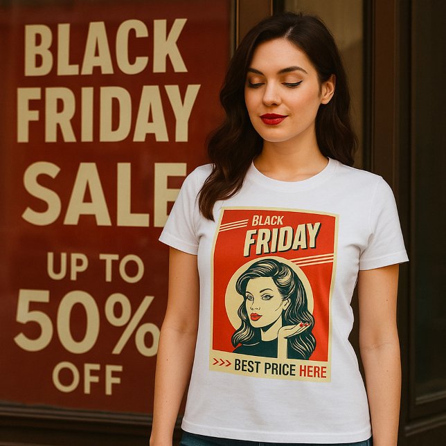 Camiseta Retro Black Friday (Criador carregado)