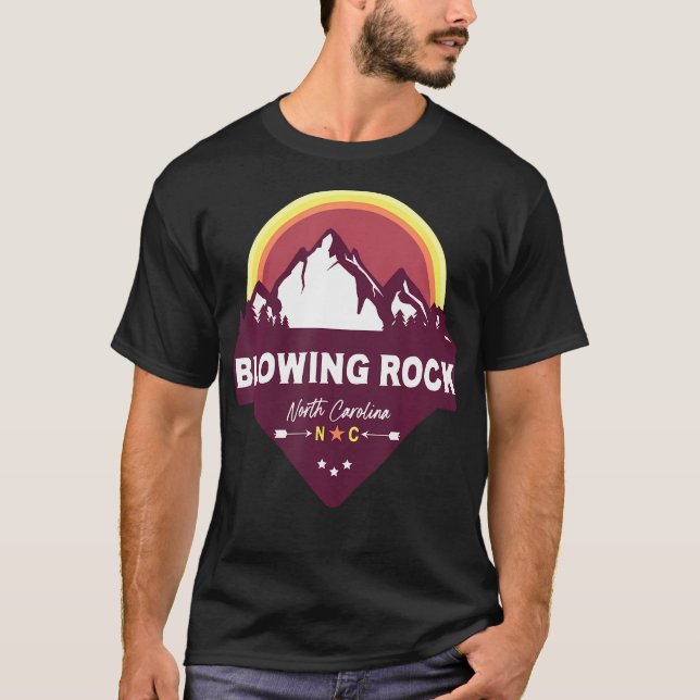Camiseta Retro BlowRock North Carolina Nc Blue Ridge (Frente)