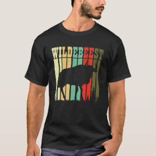 Camiseta Retro Blue Wildebeest Gnu Antelope Trophy Sport Hu
