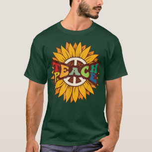 Camiseta Retro Boho Hippie Vintage Kindness Professor Te