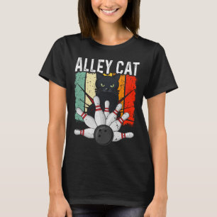 Camiseta Retro Boliche Alley Cat Vintage Boliche Retro