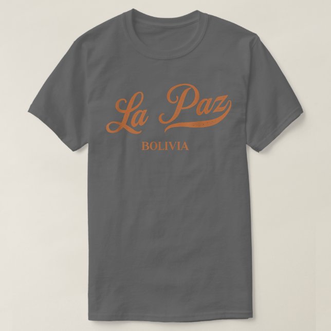 Camiseta Retro Bolívia Vintage La Paz (Frente do Design)