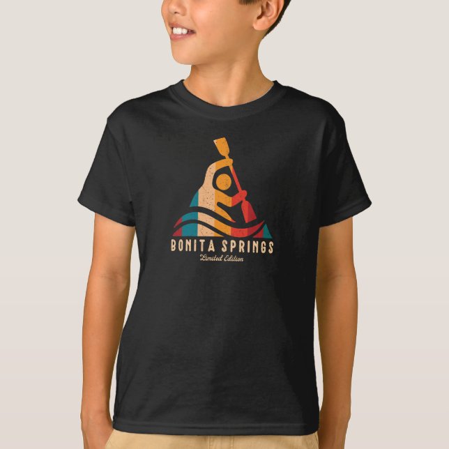 Camiseta Retro Bonita Primavera Kayaking (Frente)
