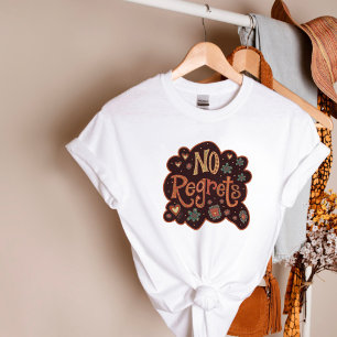 Camiseta Retro Bonito Não Lamenta Inspirividade Diversão