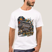 Retro Boombox "A Vida Soa Melhor Com Música"