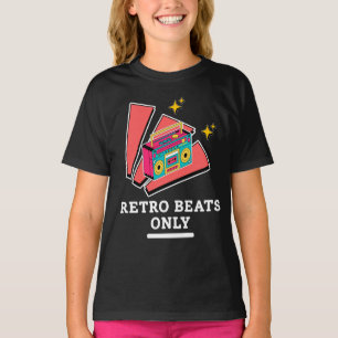 Camiseta Retro Boombox Anos 80 90 Música Vintage Beats