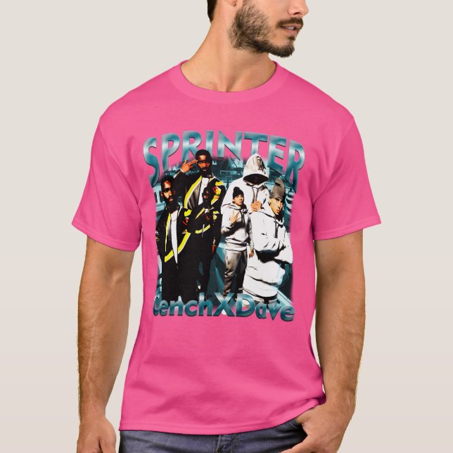 Camiseta Retro Bootleg Design Central Cee X Santan Dave Kid (Frente)