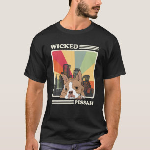 Camiseta Retro Boston Terrier Wicked Pissah Boston Mass Bos