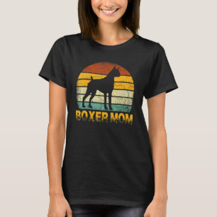 Camiseta Retro Boxer Mãe Doxie Dog Proprietária Mãe Pet Mãe