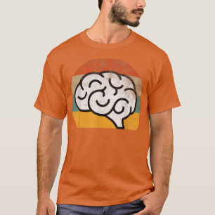Camiseta Retro Brain Neuroscience Distressed Science Funny 