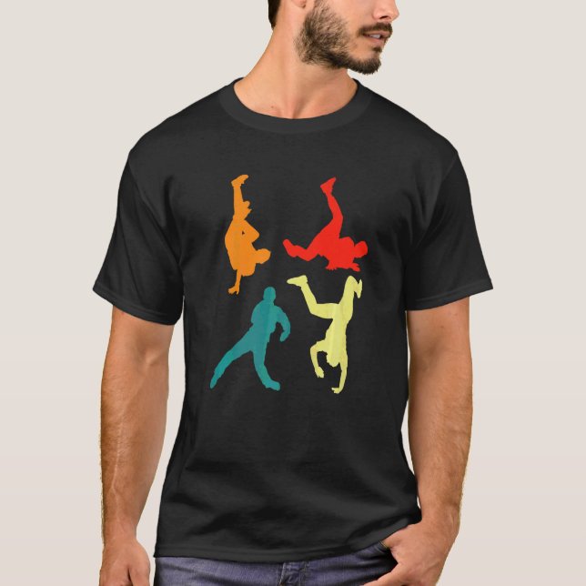 Camiseta Retro Breakdance Vintage Dance B Boying Brea (Frente)