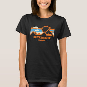 Camiseta Retro Breckenridge Colorado Mountain Range Sunset