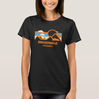 Camiseta Retro Breckenridge Colorado Mountain Range Sunset