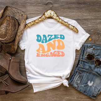 Camiseta Retro Bride Engagement Bachelorette