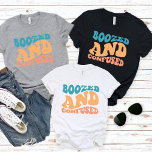 Camiseta Retro Bridemaid Squad  Bachelorette<br><div class="desc">Cute Retro  design for the bridesmaid and all the friends of the bride.  The design has "boozed and confused" and is sure to be noticed at a bachelorette event.  Can be worn for rehearsal dinner,  and along with your wedding party.</div>