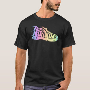Camiseta Retro Brilho Arco-Íris Continua Cortando Mulheres
