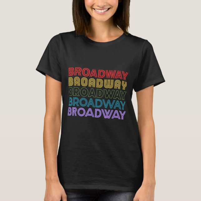 Camiseta Retro Broadway Music Lover Theatre Musical Theater (Frente)