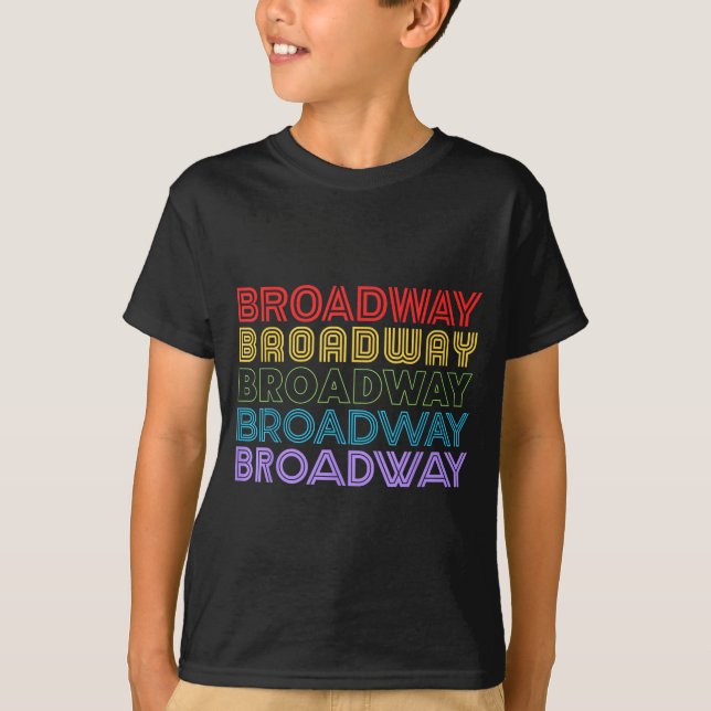Camiseta Retro Broadway Music Lover Theatre Musical Theater (Frente)