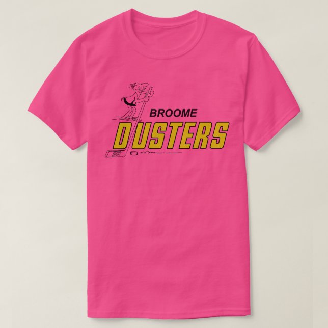 Camiseta Retro Broome Dusters Slap Shot Hockey (Frente do Design)
