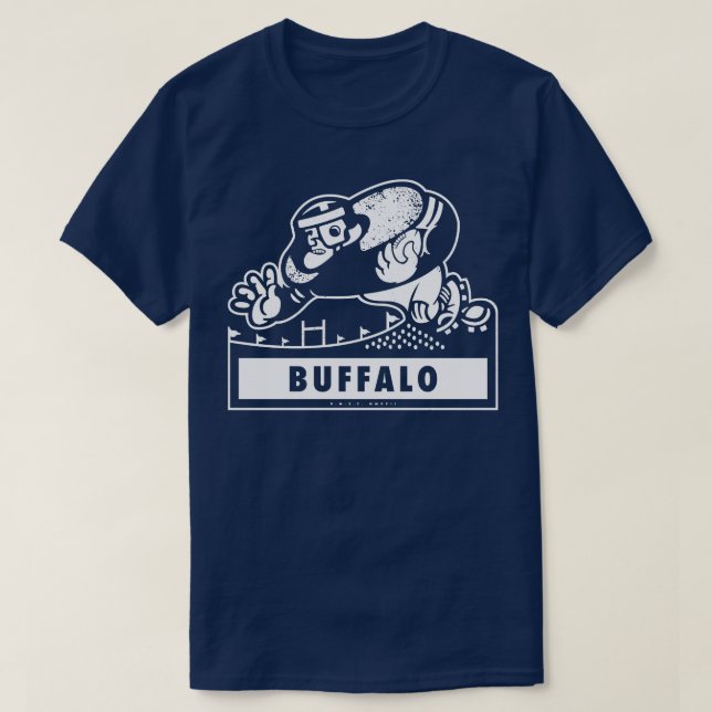 Camiseta Retro Brute Buffalo White (Frente do Design)