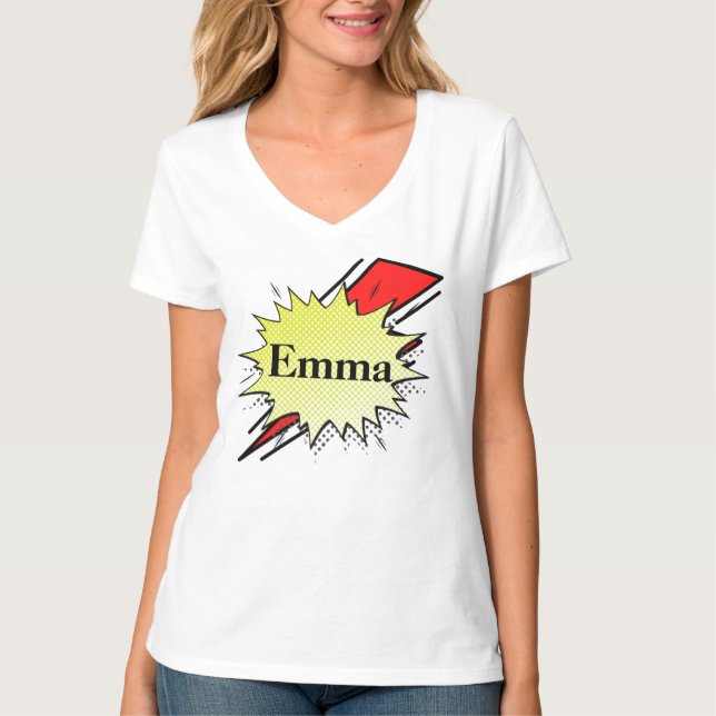 Camiseta Retro bubble color comic (Frente)