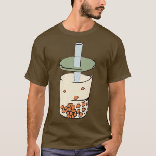 Camiseta Retro Bubble Tea Boba milk Tapioca Pearls 1604