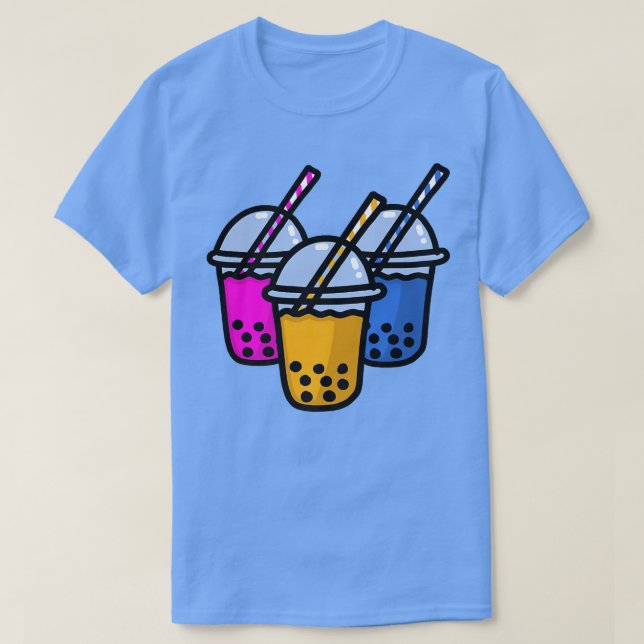 Camiseta Retro Bubble Tea Boba milk Tapioca Pearls 1605 (Frente do Design)