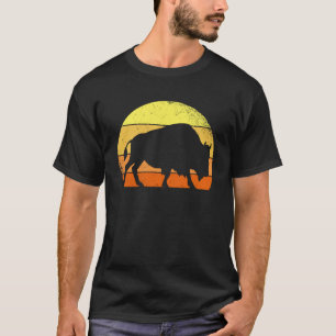 Camiseta Retro Buffalo Wild Animal I Sundown Bison