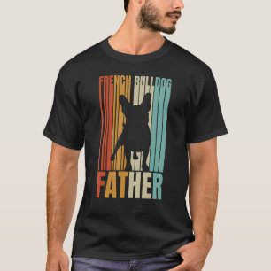 Camiseta Retro Buldogue Francês Pai Legal Pai