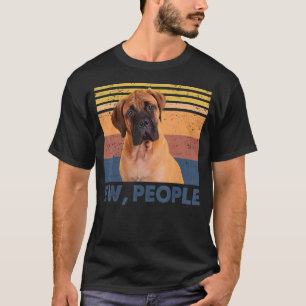 Camiseta Retro Bullmastiff Ew Pessoas Bullmastiff ama Cacho