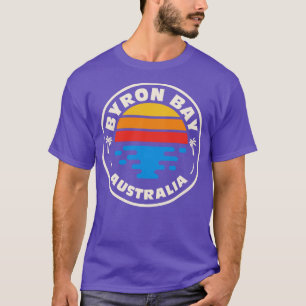 Camiseta Retro Byron Bay Austrália Vintage Surfing Beach Em
