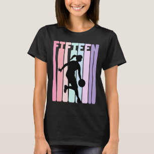 Camiseta Retro Bysketbyll Player de 15 anos de idade para 1