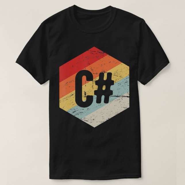 Camiseta Retro C (Frente do Design)