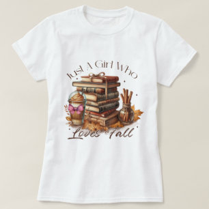 Camiseta Retro Cai "Apenas Uma Menina Que" Adora Cair
