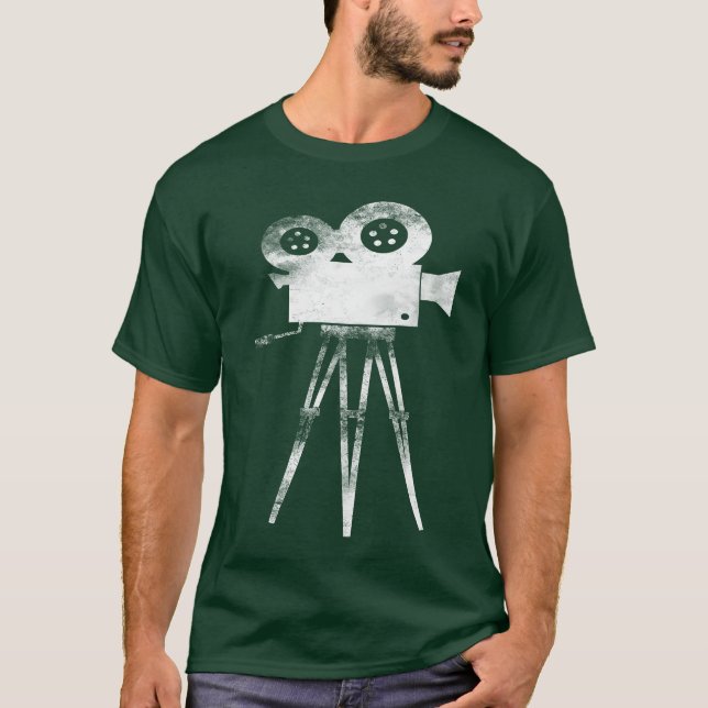 Camiseta Retro Camera Cameraman Filmmaker Movie Diretor fu (Frente)