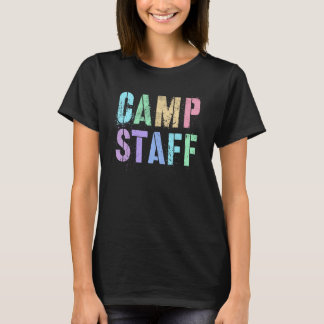 Camiseta Retro CAMP STAFF Summer Campground Crew Counselor 