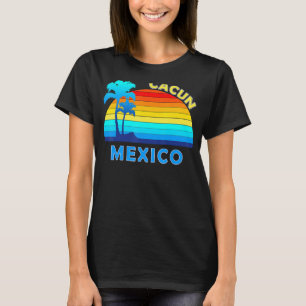 Camiseta Retro Cancun Mexico Beach Summer Souvenir
