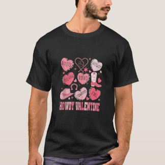 Camiseta Retro Candy Heart Howdy Velentines Day Wes